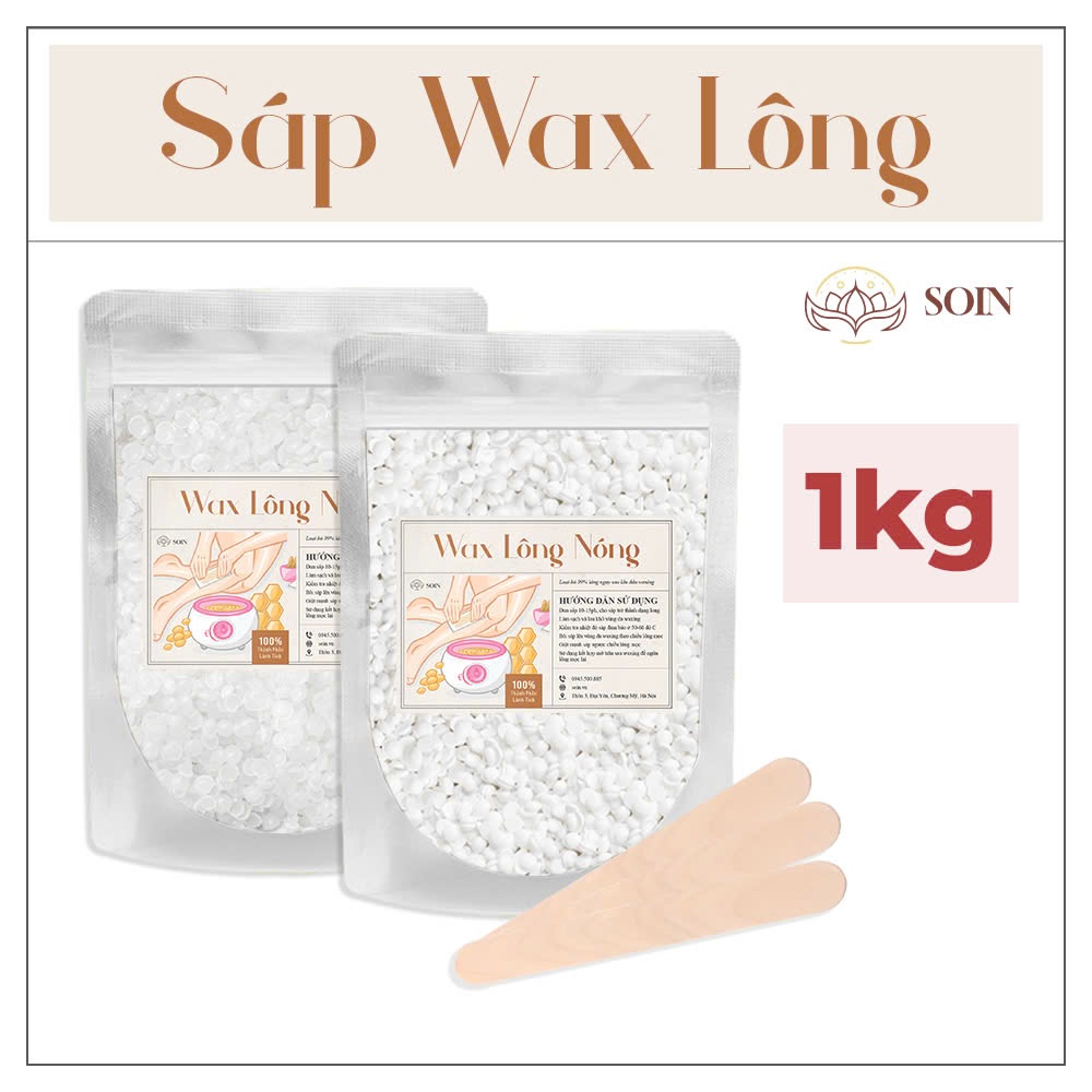 Sáp wax lông [ 1KG ] cao cấp siêu thơm loại 1 - SOIN | Shopee Việt Nam