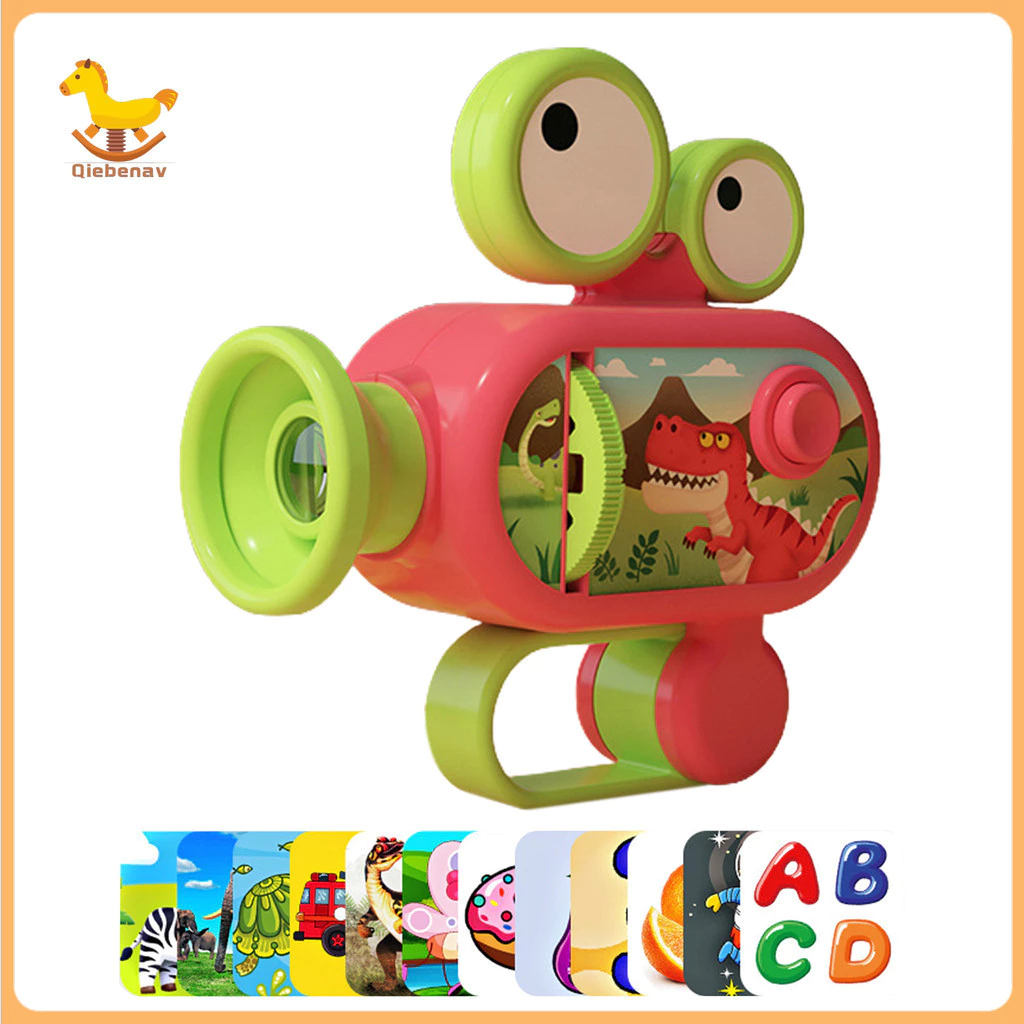 Đồ Chơi Máy Chiếu Có Thể Điều Chỉnh Chiếu Khoảng Cách Gồm 12 Đĩa Đèn Pin Chiếu Hình Cho Bé Mẫu Mới - PUPU HOUSE