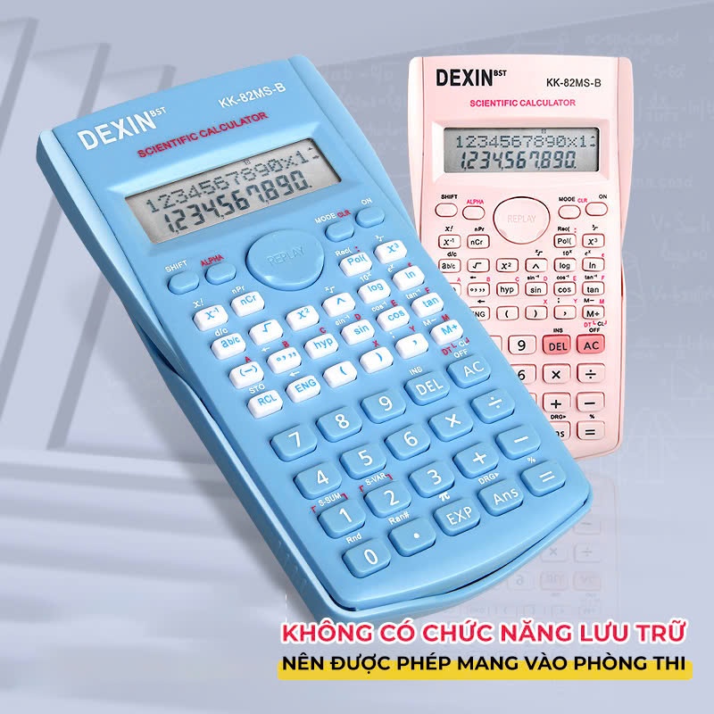Máy tính cầm tay Dexin 240 chức năng, tính toán chính xác, nhỏ gọn tiện lợi cho học sinh dễ sử dụng