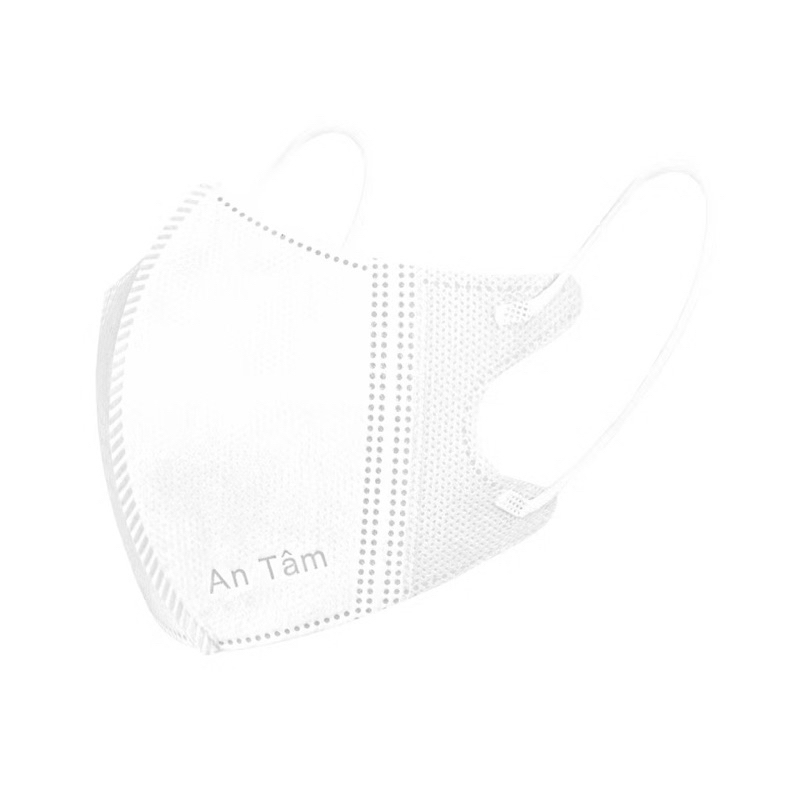 Thùng 100 cái - Khẩu trang y tế 5D cho bé 3 lớp Vải Không Dệt & Giấy Kháng Khuẩn Chính Hãng AN TÂM - Túi 10 cái