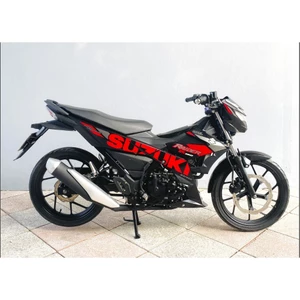 Tem rời xe RAIDER FI đỏ đen. Chỉnh sửa theo yêu cầu, mua để nhận quà. Decal chất lượng, bền đẹp