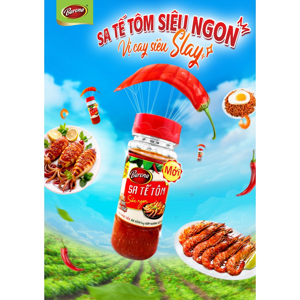Ảnh Sa tế Tôm Siêu Ngon Barona 100g 3