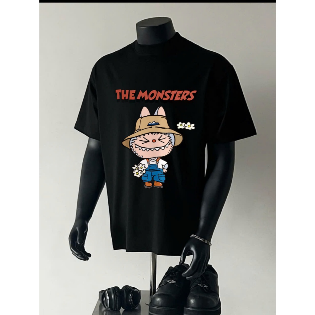 Áo thun Stee Cổ tròn LABUBU 05 Localbrand ICVCVNI Unisex Menwear Cotton