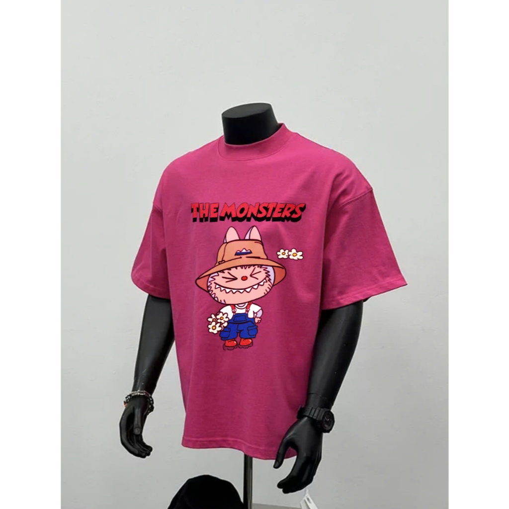 Áo thun Stee Cổ tròn LABUBU 05 Localbrand ICVCVNI Unisex Menwear Cotton