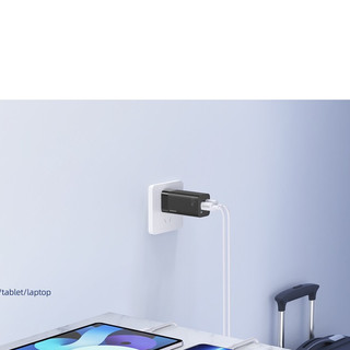 Cốc sạc nhanh 2 cổng Remax RP-U98 GaN 65W Folding Fast Charge USB 3.0 QC và PD TypeC (Trắng) - Nhất Tín Computer