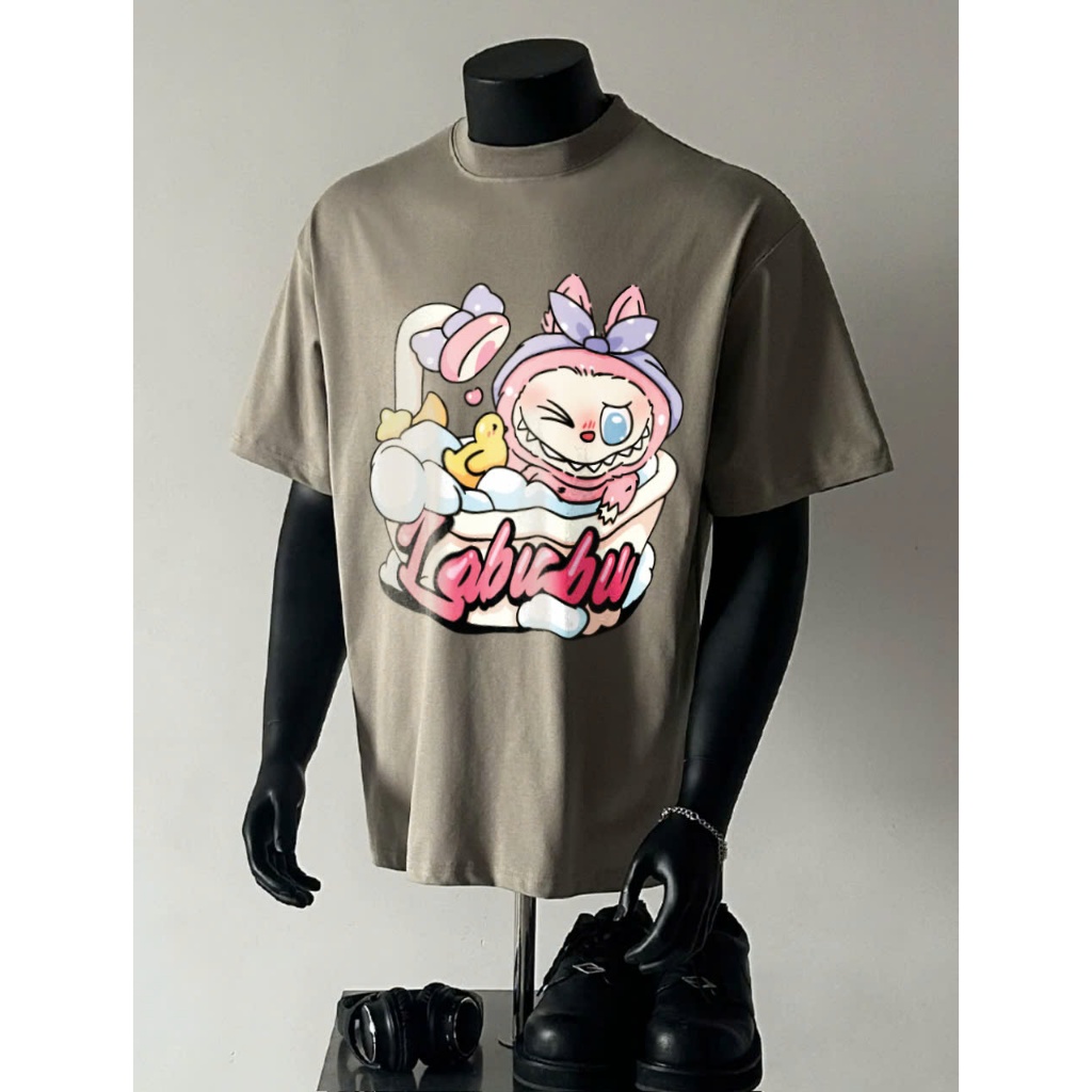 Áo thun Stee Cổ tròn LABUBU 07 Localbrand ICVCVNI Unisex
