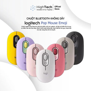 Chuột không dây bluetooth Logitech POP Mouse - Emoji tùy chỉnh, SilentTouch giảm ồn