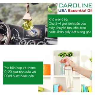 Tinh dầu Bạc Hà Caroline 10ml/50ml/100ml xông phòng, thơm, khử mùi - Cam kết chất lượng, chính hãng