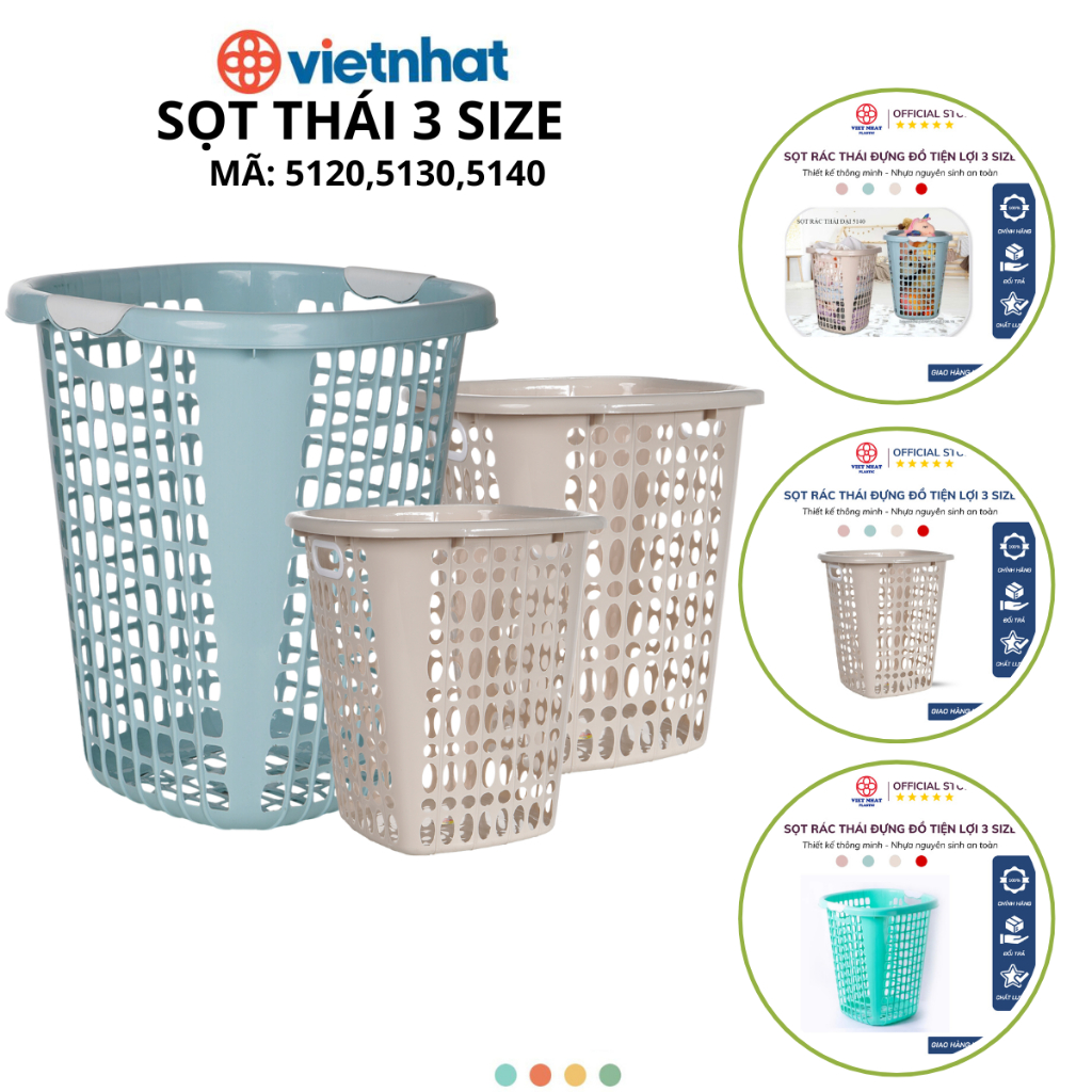 Sọt đựng quần áo, sọt đựng đồ cho bé 3 Size Chính Hãng VIỆT NHẬT