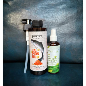 C8_Combo 1 Chai Dầu Cá Hồi 300ml và 1 Lọ Xịt Thảo Dược 100ml