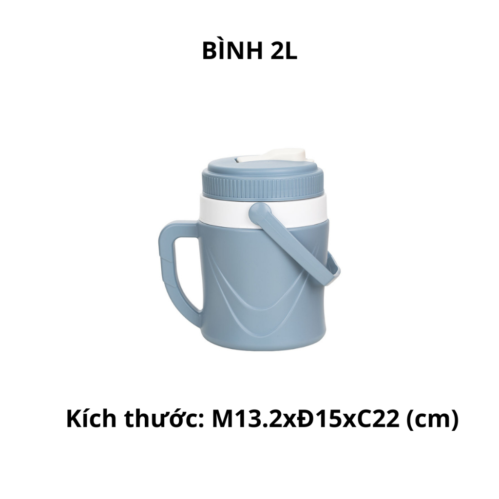 Bình giữ nhiệt có tay cầm 3 size chính hãng VIỆT NHẬT