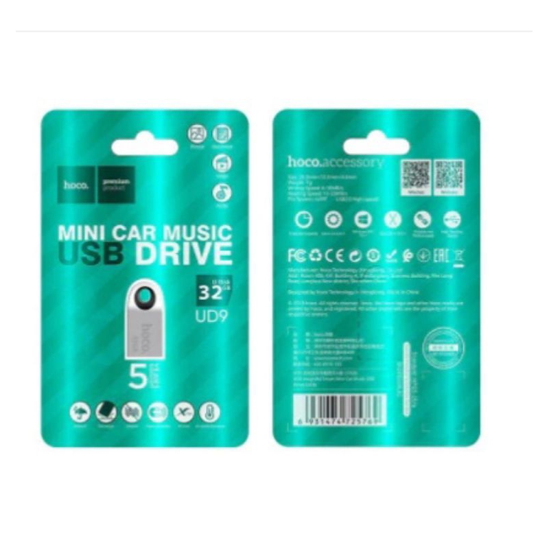 USB 2.0 cao cấp vỏ kim loại Hoco UD9  16GB / 32GB / 64GB - Hàng chính hãng