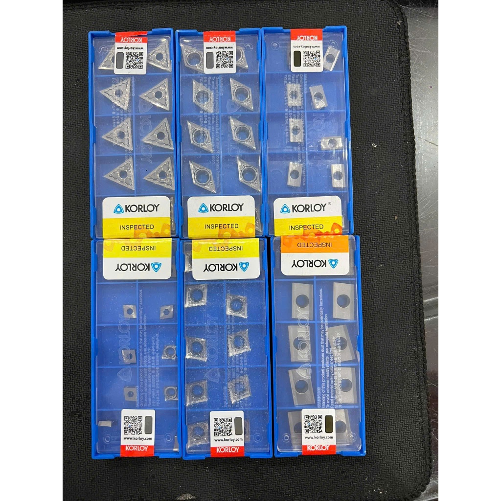 Chip tiện T16 chuyên nhôm TNMG160404 KORLOY HÀN QUỐC chuyên tiện Nhôm,nhựa,gỗ