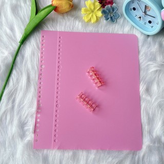 Sổ còng 2 đầu B5 TUANVIET BOOKS bìa nhựa 26 lỗ loại - Giấy 100gsm (nhiều màu) - 120 trang (60 tờ)