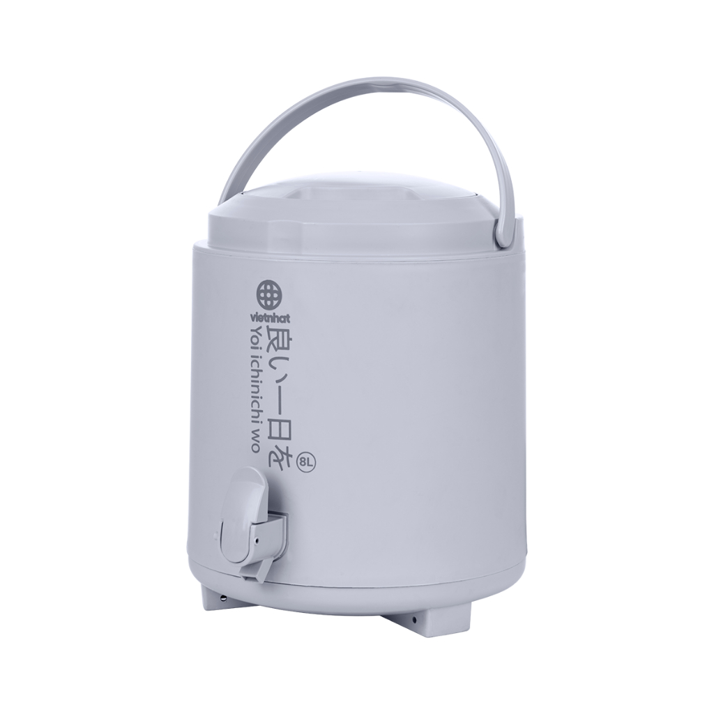 Bình giữ nhiệt Việt Nhật được gia công từ nhựa PP cao cấp, độ bền cao, không chứa BPA, chịu lực tốt