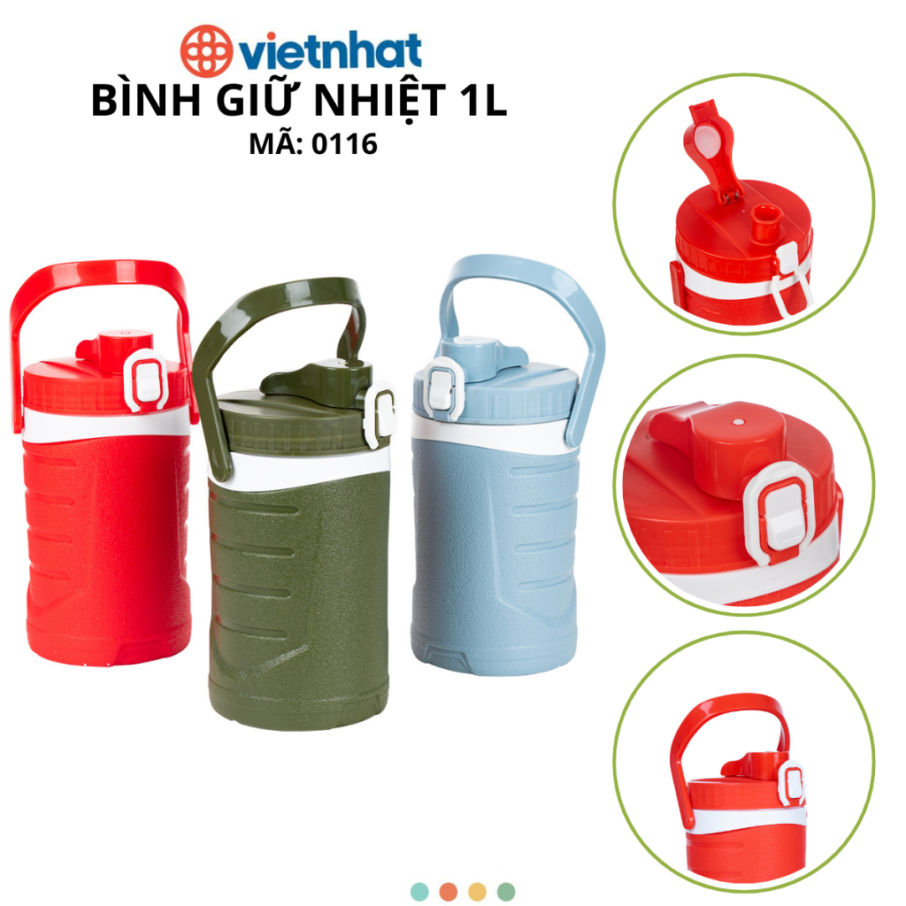 Bình giữ nhiệt thể thao, Bình đựng nước dung tích 1L Chính Hãng VIỆT NHẬT (Mã 0116)