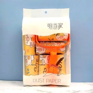 SET CÂY LĂN BỤI KÈM 6 LÕI,  Bộ Cây Lăn Bụi 6 Lõi Lăn Thay Thế Làm Sạch Quần Áo, Ga Giường, Sofa, Lông Chó Mèo: CAYLANBUI