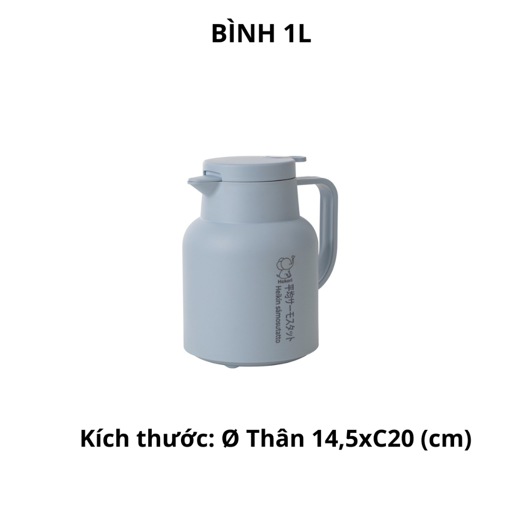 Bình giữ nhiệt pha trà, cafe, sữa cho bé, Bình giữ nhiệt lõi thủy tinh cao cấp Chính Hãng VIỆT NHẬT (Mã 3981,3982)