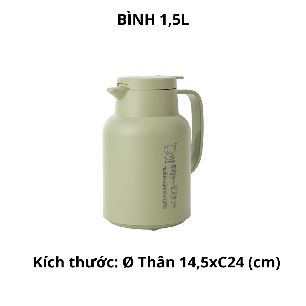 Bình giữ nhiệt pha trà, cafe, sữa cho bé, Bình giữ nhiệt lõi thủy tinh cao cấp Chính Hãng VIỆT NHẬT (Mã 3981,3982)