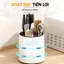 ỐNG ĐỰNG ĐŨA XOAY 360 - hộp đựng đũa HIÌNH TRÒN XOAY thông minh chia ngăn có khay hứng nước để đồ nhà bếp - HOPDUNGDUA86