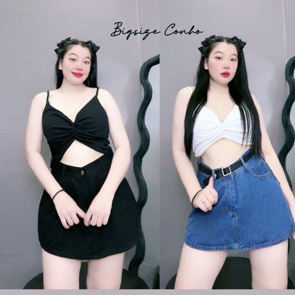 Chân Váy jean Có Lót Dáng  Chữ A Bigsize Nữ Có Quần Bảo Hộ Chất Vải Không Co Giãn CV407