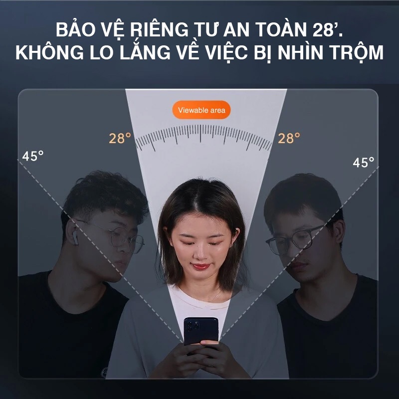 Kính cường lực Oppo A3S , A1K chống nhìn trộm full màn I Miếng dán bảo vệ màn hình điện thoại OP
