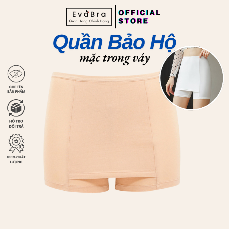 Quần Mặc Váy Eva Bra Thoáng Mát Thiết Kế Chống Lộ Cao Cấp Không Cuộn Không Hằn - MV11