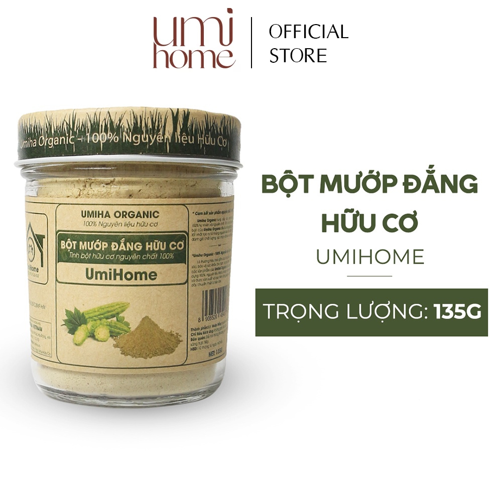 Ảnh Bột Muớp Đắng hữu cơ UMIHOME nguyên chất 135G | Đắp mặt nạ ngừa mụn 3