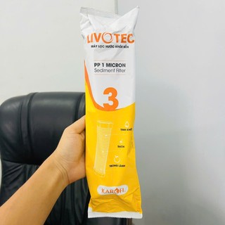 Lõi lọc nước Karofi Livotec 1-2-3 Chính Hãng 100% - Lõi lọc thô Livotec 123