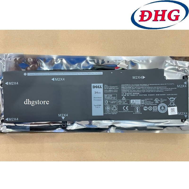 Batterie 43Wh / 5381mAh Pour Dell Latitude 13 7370 / E7370 - 7.6V, Compatible Références P63NY, XCNR3, Etc.