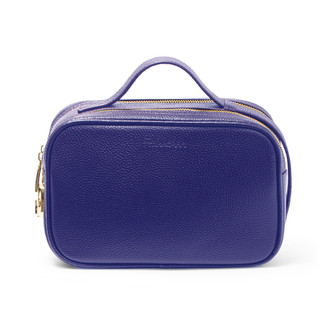 Túi Clutch nam, túi Golf du lịch kẹp nách FTT Leather Da Bò Dáng Hộp 2 Ngăn Kéo Có Khóa Số Bảo Mật