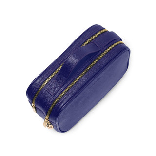 Túi Clutch nam, túi Golf du lịch kẹp nách FTT Leather Da Bò Dáng Hộp 2 Ngăn Kéo Có Khóa Số Bảo Mật