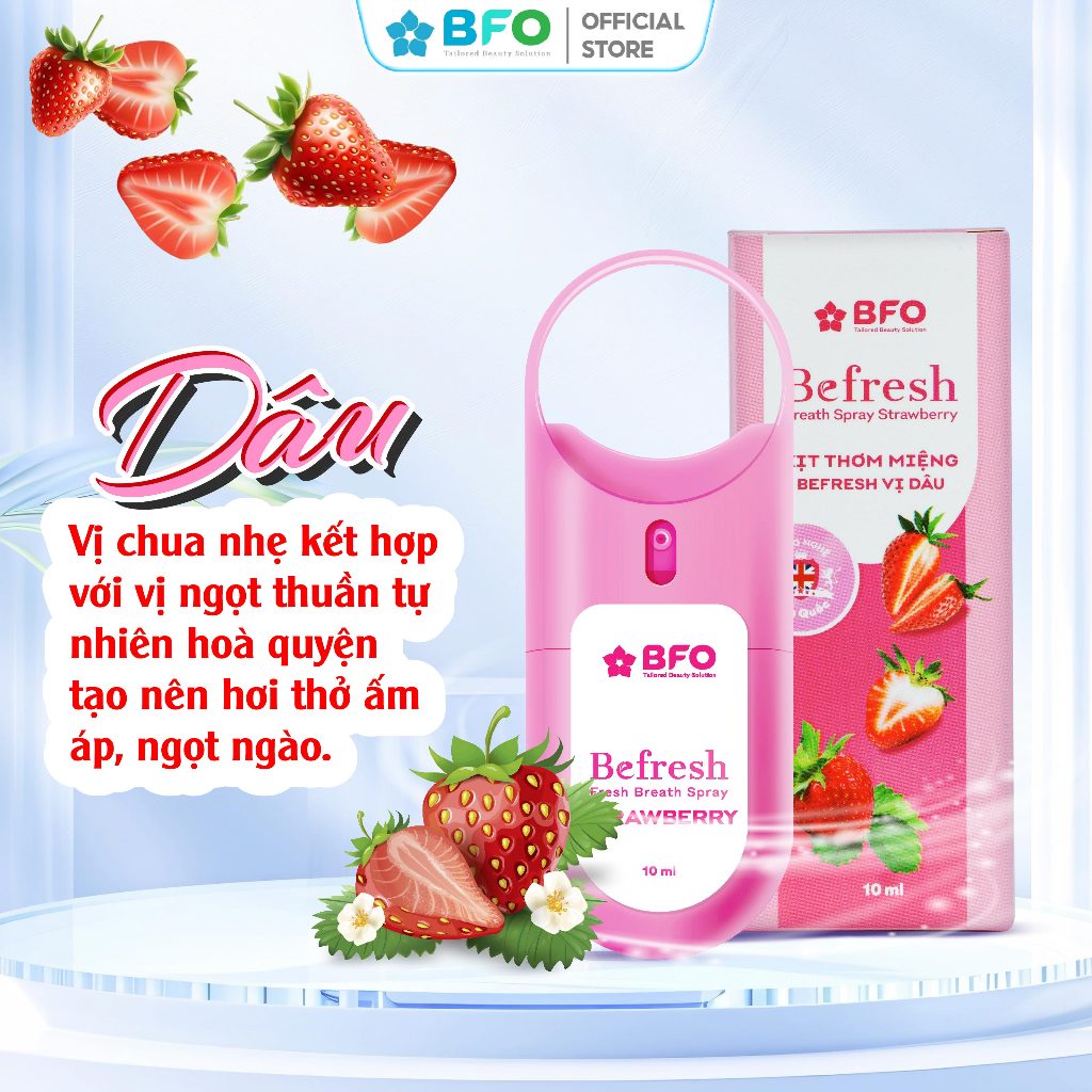 Ảnh Combo 2 Xịt Thơm Miệng Khử Mùi Hôi Miệng Hương Trái Cây Tự Nhiên BFO Befresh 10ml 3