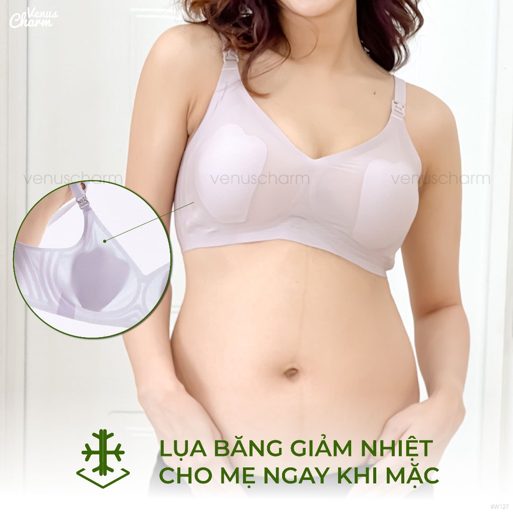 Ảnh Áo lót bầu mặt nạ điều hòa lành tính tạm biệt nóng bí chống chảy xệ và cho con bú Venus Charm W127 2