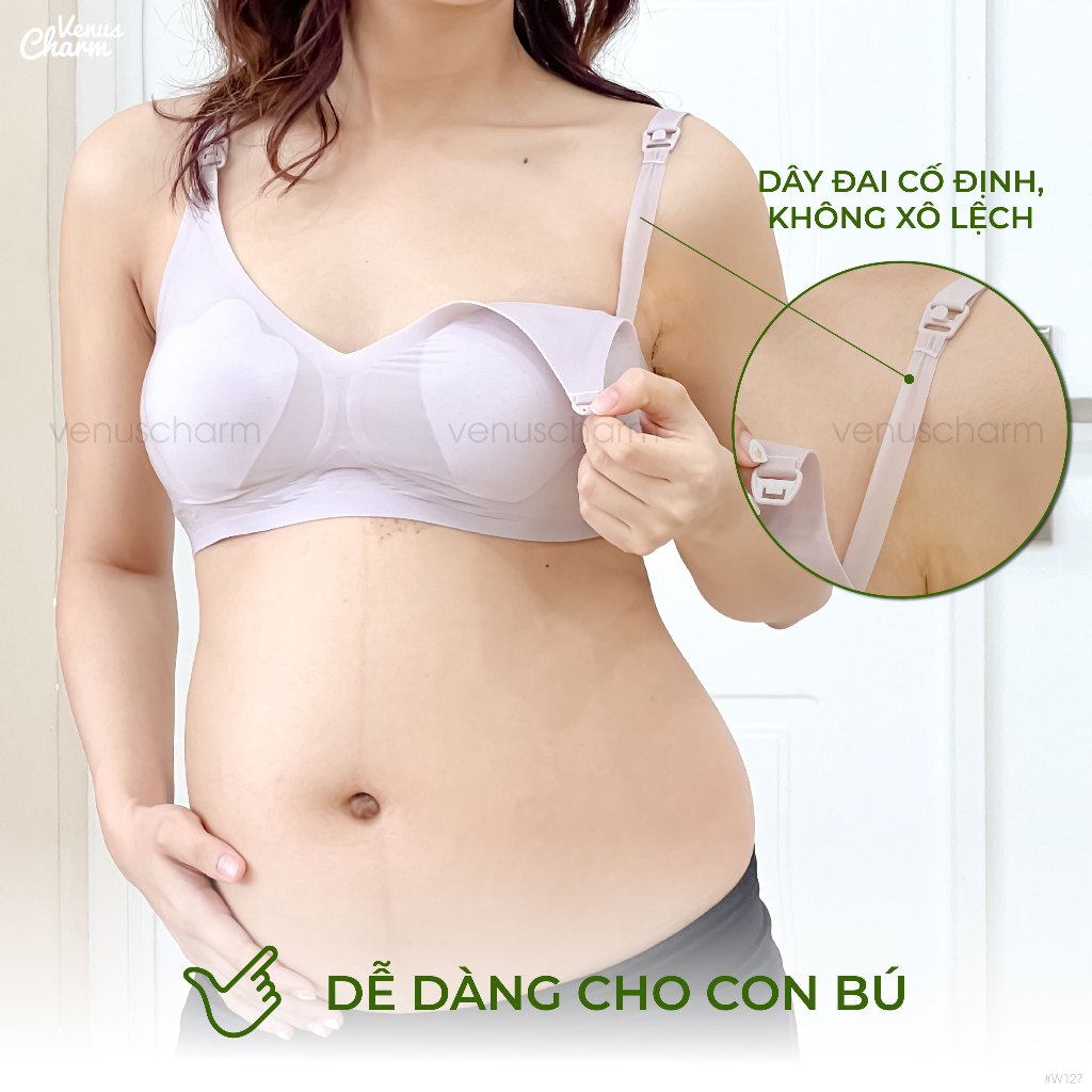 Ảnh Áo lót bầu mặt nạ điều hòa lành tính tạm biệt nóng bí chống chảy xệ và cho con bú Venus Charm W127 3