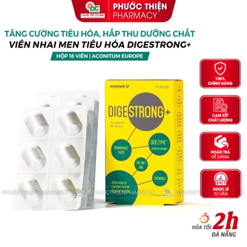 Men tiêu hóa cho người lớn Aconitum Digestrong hỗ trợ tiêu hóa hấp thu, giảm đầy bụng khó tiêu