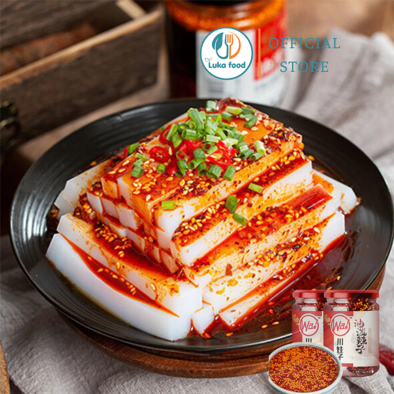 Sốt Ớt Đỏ Chưng Mè Tứ Xuyên WA 235g - Sa Tế Ớt Nướng Than Cay Tê, Trộn Mì Cực Đỉnh Chuẩn Vị Hoa Luka Food