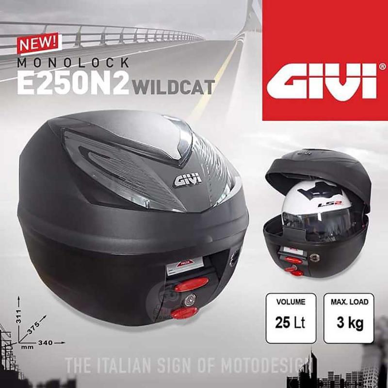 Thùng sau GIVI E250N2 - Đồ Phượt HCM