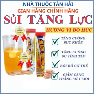 C Sủi, Sủi Tăng Lực POWER HOTUF, Tinh Chất Nhân Sâm Và Nấm Đông Trùng Giúp Tăng Cường Sức Khỏe, giảm mệt mỏi Tuýp 20V