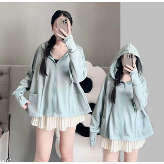 Áo Khoác Chống Nắng Umi Su Cao Cấp, Áo nữ dày dặn, Form Dài Xoè Trẻ Trung Chống Tia UV_SHIERSHOP Top Women Jacket