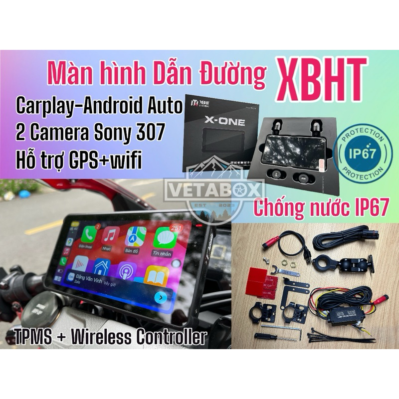 Màn hình Dẫn Đường XBHT (Camera Cảm biến Sony307 giống CHIGEE ...
