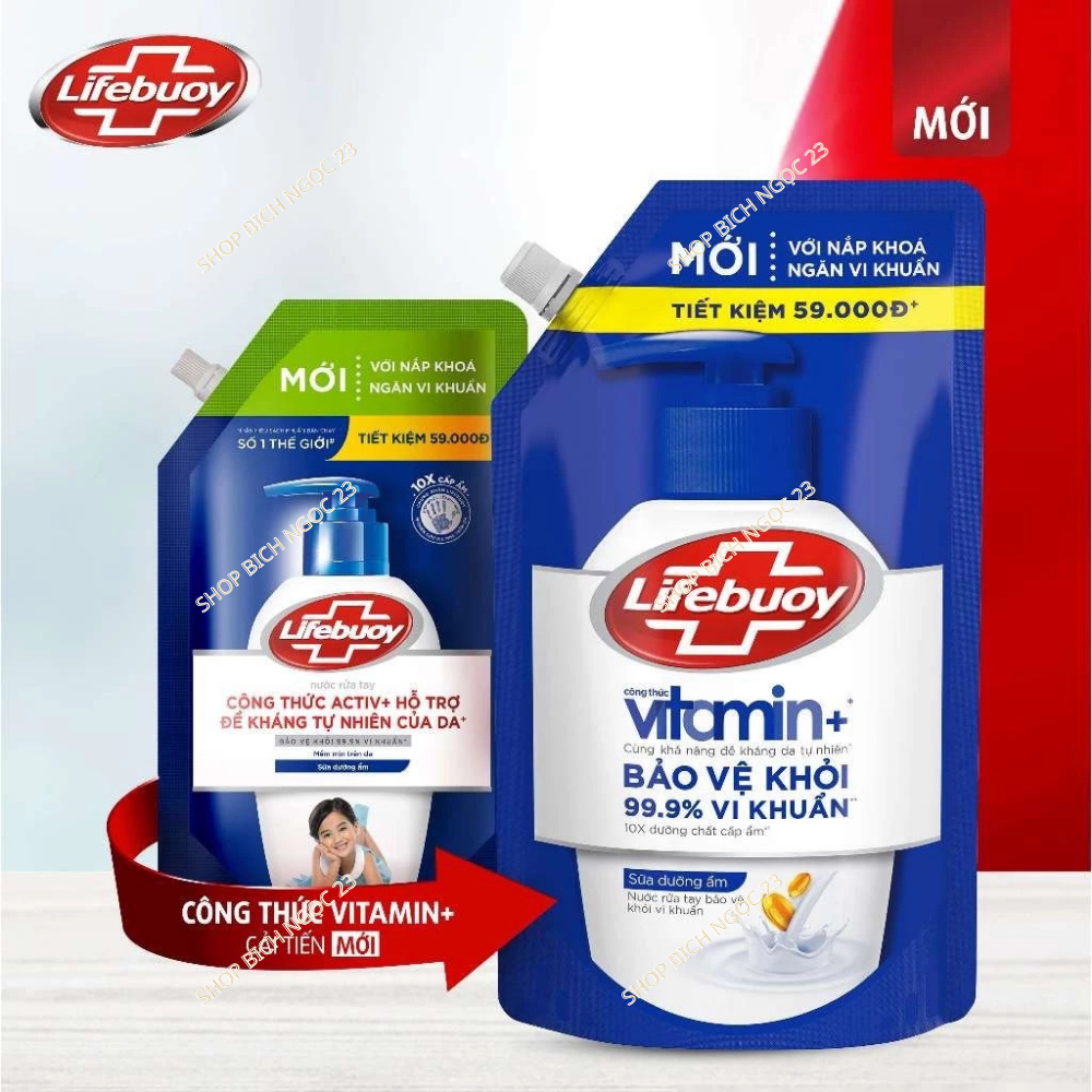 Nước rửa tay sạch khuẩn Lifebuoy Dạng Túi 1KG.