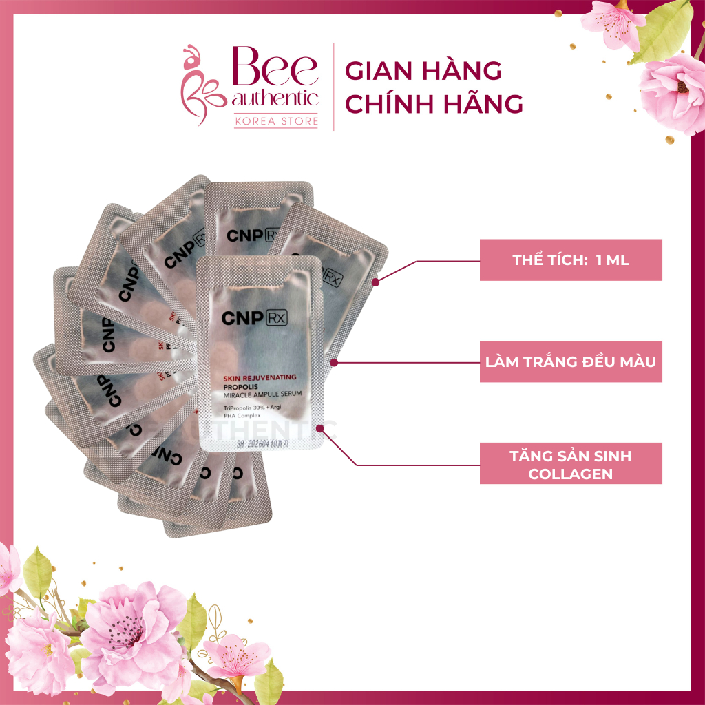 10 Gói Sample Tinh chất siêu dưỡng trắng CNP mờ thâm nám tàn nhang- CNP ...