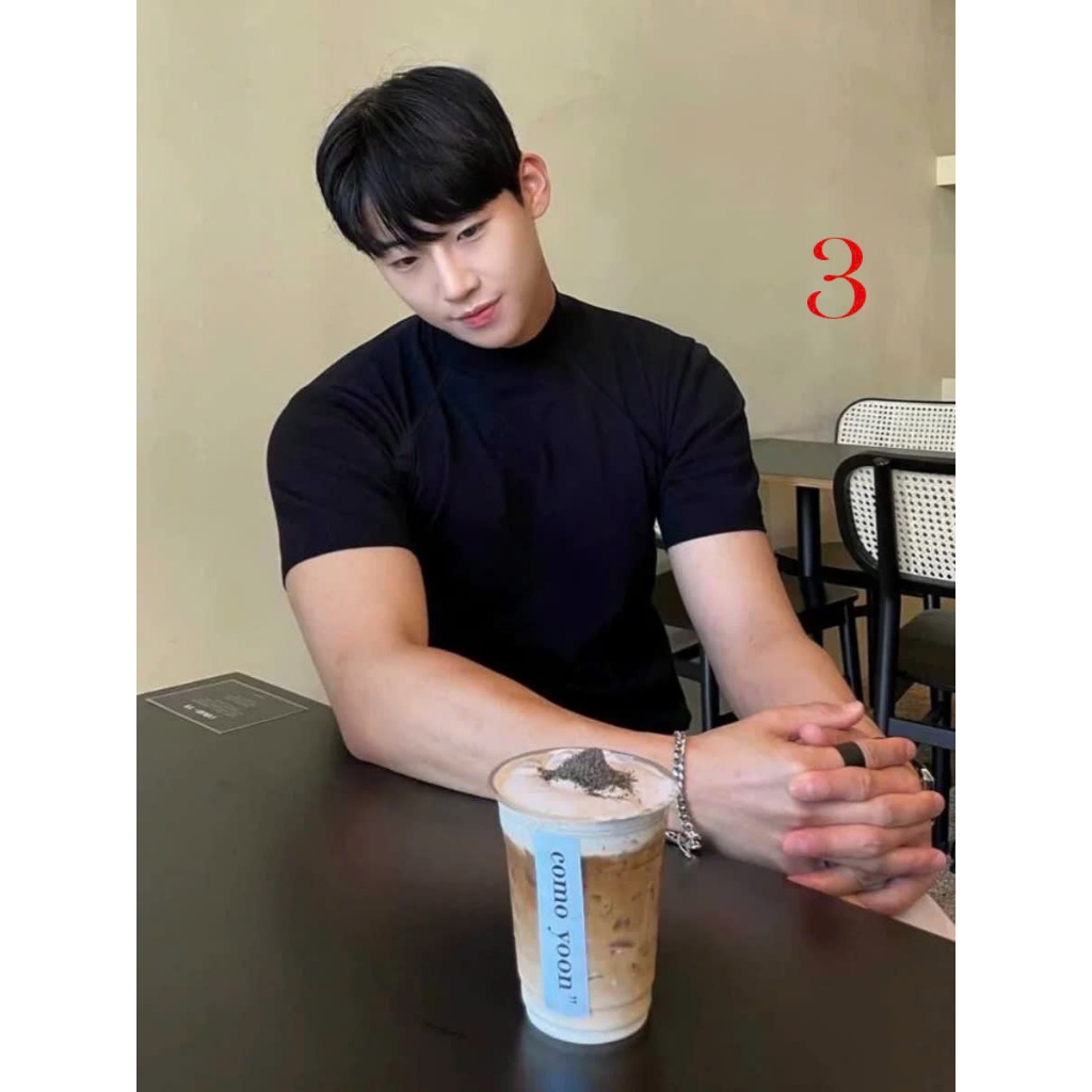 Áo thun Stee Cổ ôm BODY Co giãn 8D Cotton ICVCVNI Unisex