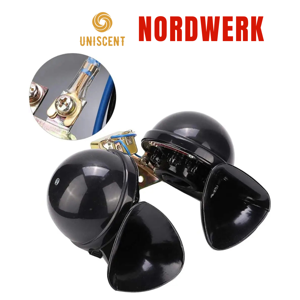 Kèn Ốc/ Còi Sên Ô Tô NORDWERK- Made In Germany 12/24V 110dB - Còi Dành Cho Xe Ô Tô, Xe Tải, Xe Buýt