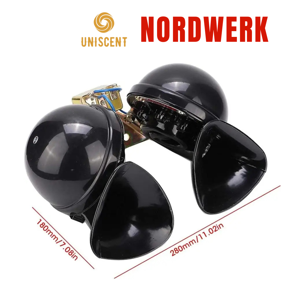 Kèn Ốc/ Còi Sên Ô Tô NORDWERK- Made In Germany 12/24V 110dB - Còi Dành Cho Xe Ô Tô, Xe Tải, Xe Buýt
