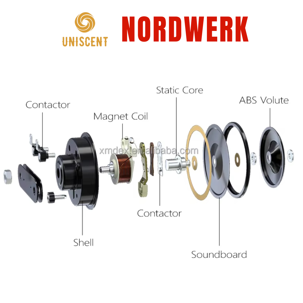 Còi Ô Tô/ /Kèn Đĩa/ Còi Xe Máy/ Còi Ô Tô Lắp Xe Máy NORDWERK DL26A 12/24v- Made In Germany