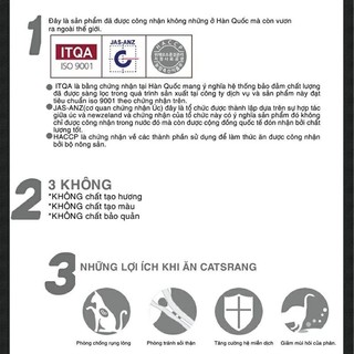 [5KG CHÍNH HÃNG] Hạt Catsrang Bao 5KG Thức Ăn Khô Cám Mèo Cat’s Rang Cho Mèo Mọi Lứa Tuổi Hàn Quốc