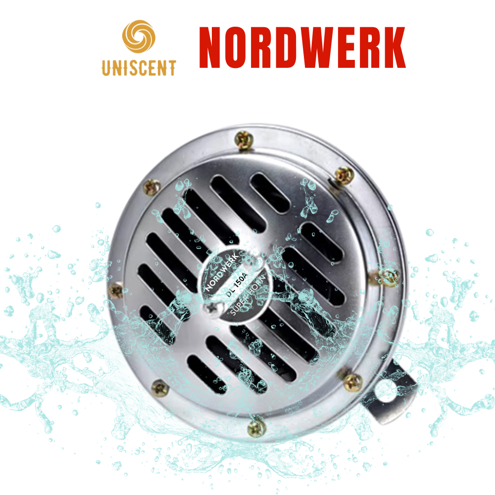Còi Ô Tô/ Còi Xe Máy/ Kèn Đĩa/ Còi Ô Tô Lắp Xe Máy NORDWERK 12/24v- Made In Germany- Âm Lượng-125dB