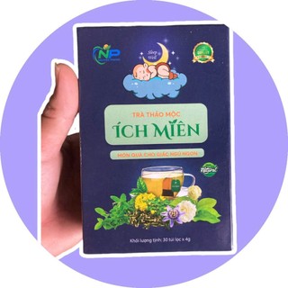 Trà chữa mất ngủ Ích Miên ( Hạt muồng, tâm sen, lạc tiên ) - hỗ trợ mất ngủ, giảm stress, hỗ trợ tiêu hóa ( 30 túi lọc)